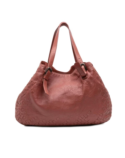 Pre-Loved by Azura Reborn - Pre-Loved Large Intrecciato Trimmed Nappa Cesta Tote