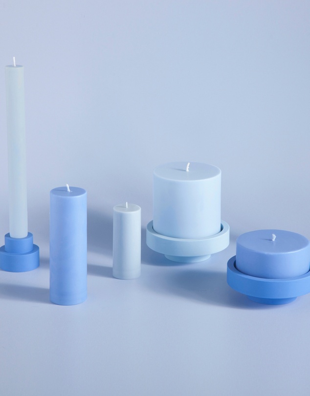 porter green - escc dinner candle soy-blend unscented candles