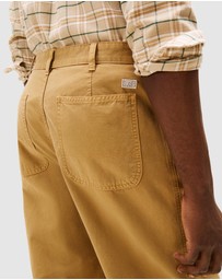 Tommy Hilfiger - Straight Washed Canvas Carpenter Trousers