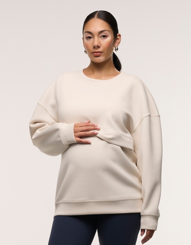 Soon Maternity - Oversized Feeding Zip Jumper