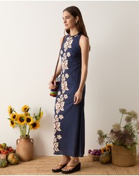 BOTEH - Palmetto Column Maxi Dress