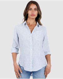 CAMIXA - Rina Striped Linen Shirt