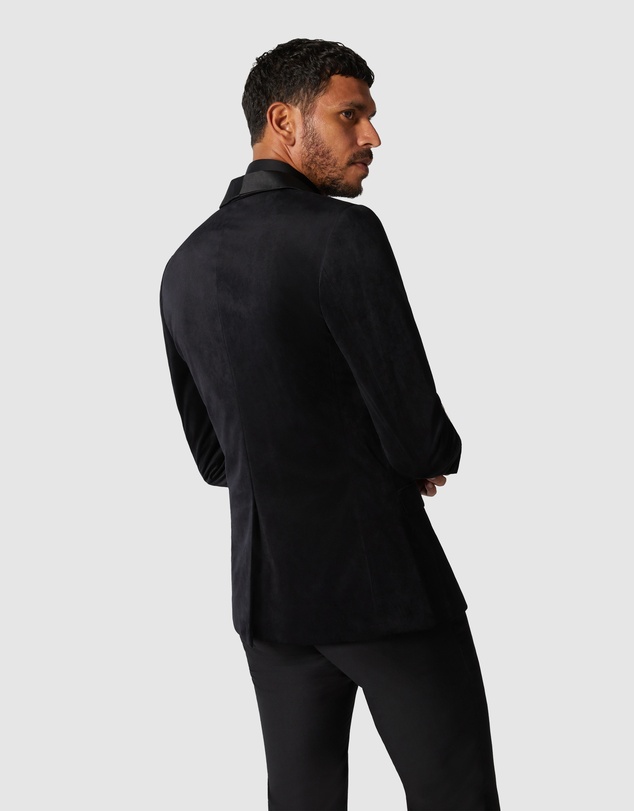 Politix - Slim Fit Detachable Shawl Collar Velvet Tuxedo Jacket