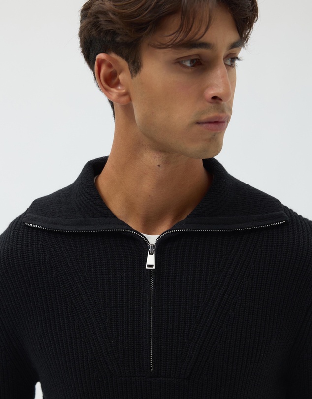 AERE - Wool Blend Quarter Zip