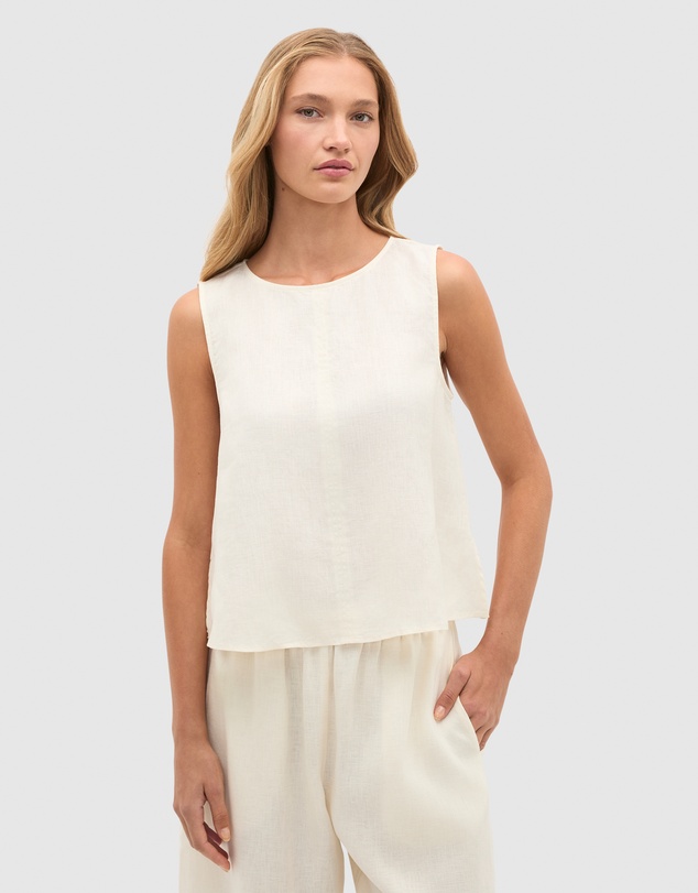Seed Heritage - Linen Split Hem Tank