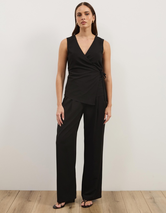 Atmos&Here - Ellie Pleated Wide Leg Pants