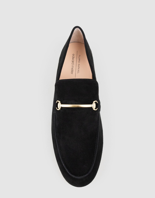 Edward Meller - GARNET Moccasin with Bar Trim
