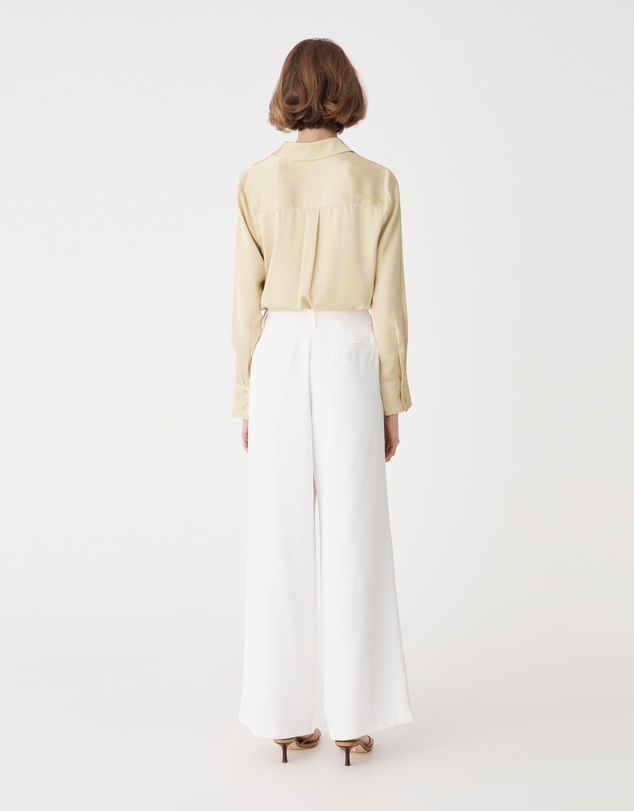 Forcast - Lila V-neck Satin Blouse
