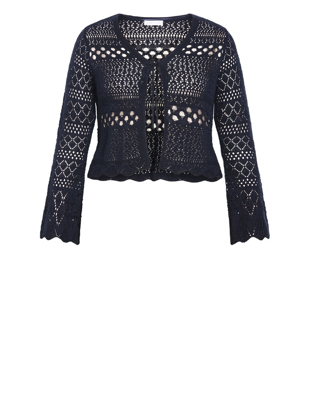 City Chic - Crochet Lust Knit Cardigan