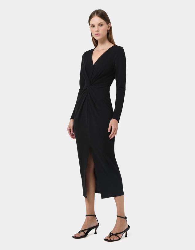 Forcast - Giada Twist Knit Glitter Dress