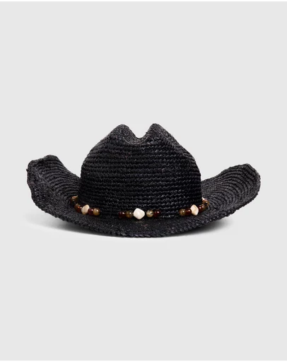 Subtitled - Connie Raffia Cowboy Hat