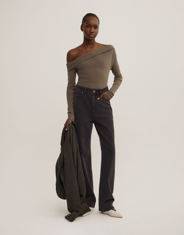 Witchery - Asymmetric Long Sleeve Top
