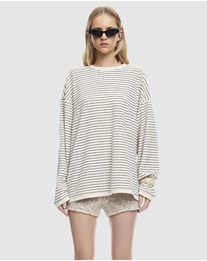 Cream Noir Stripe