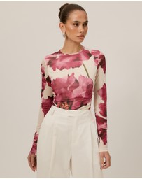 Tussah - Eloise Printed Mesh Top