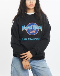 Vintage by The Real Deal - Pre Loved - Vintage 80s Hard Rock Cafe Sweatshirt