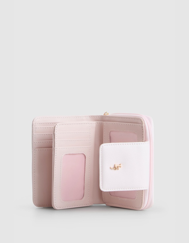 Laura Jones - Embroidered Small Tab Wallet