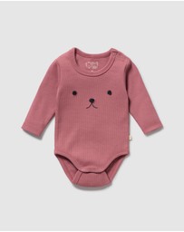 Wilson & Frenchy - Organic Rib Long Sleeved Bodysuit - Babies
