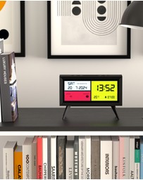 Newgate - Newgate Spectronoma Lcd Alarm Clock Matte Black