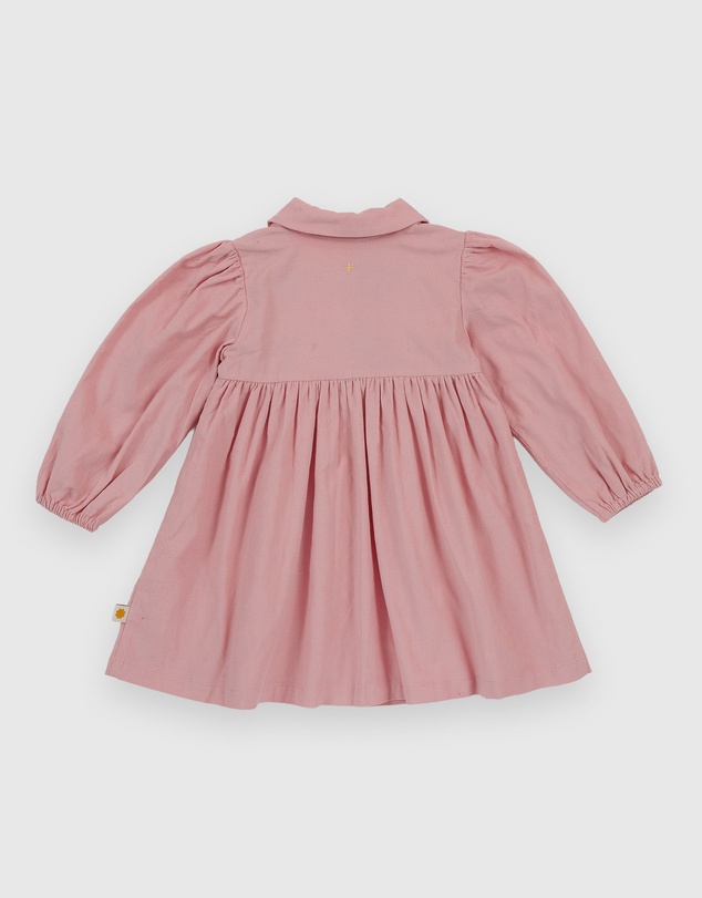 Goldie + Ace - Wild Strawberry Corduroy Collar Dress - Babies-Kids