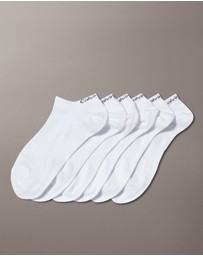 Calvin Klein - Womens 6 Pack Logo No-Show Socks