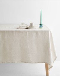 Aura Home - Vintage Linen Tablecloth in Sand