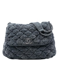 Pre-Loved by Azura Reborn - Pre-Loved Paris Moscou Bubble Quilted Velvet Flap