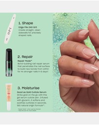O.P.I - Treatment Gift Set - Repair Mode™, Good as Gold Cuticle Serum, Nail File