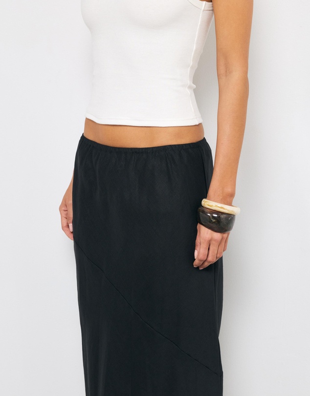 AERE - Zella Linen Maxi Skirt