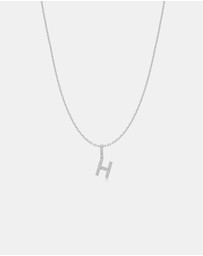 Ania Haie - Ania Haie Silver Letter H Initial Necklace