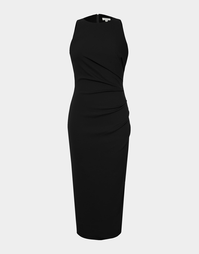 Forcast - Leah Side Ruched Midi Dress