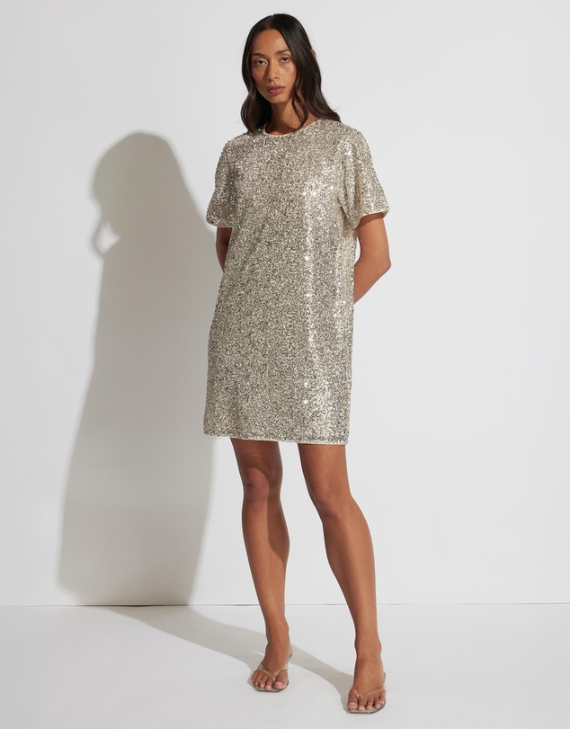 Decjuba - Sia Sequin Mini Tee Dress