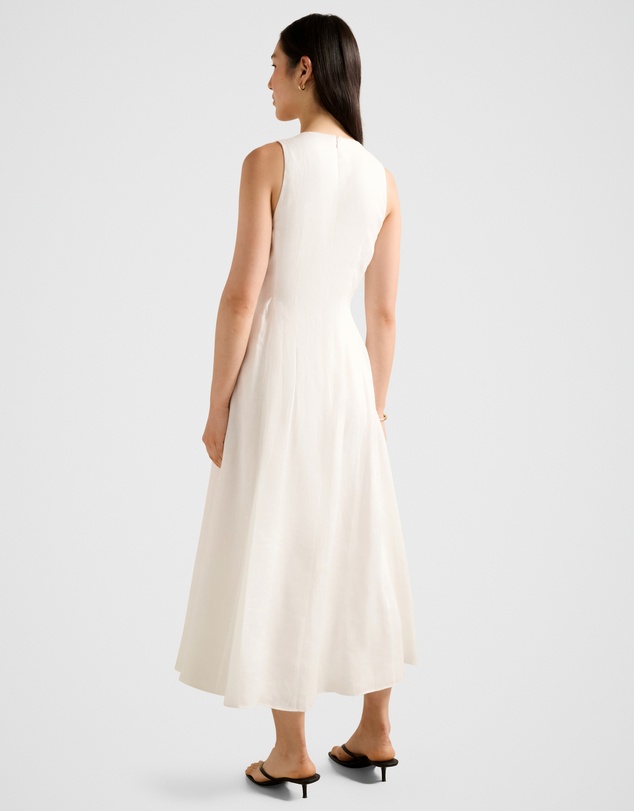 Forever New - Pia Button Front Linen Midi Dress
