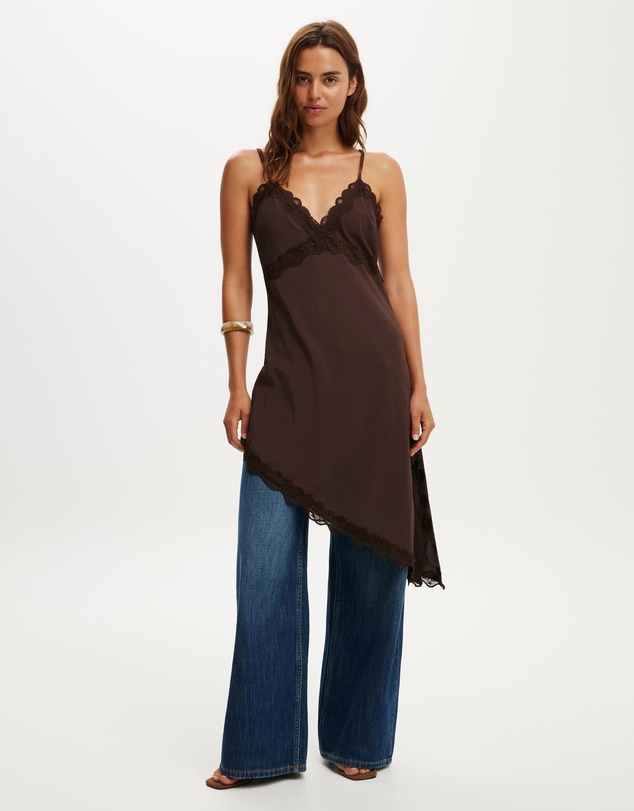Cotton On - Layla Lace Slip Midi Dress