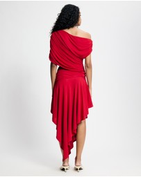 Lover - Ines Asymmetrical Midi Dress