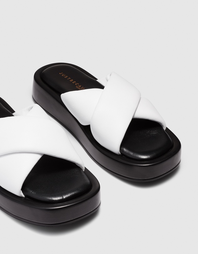 Just Because - Santina Leather Flatform Sandals