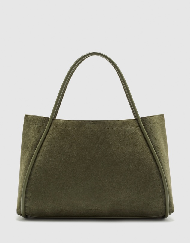 Nakedvice - The Nyla Khaki Suede Bag