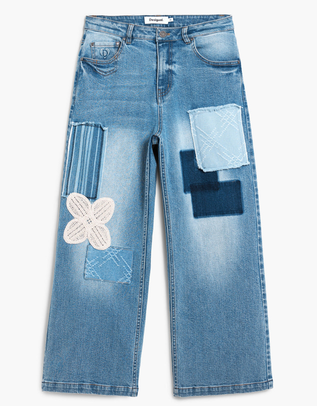 Desigual - Patchwork culotte Jeans