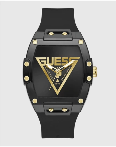 GUESS - GUESS Men's Black Analogue Watch