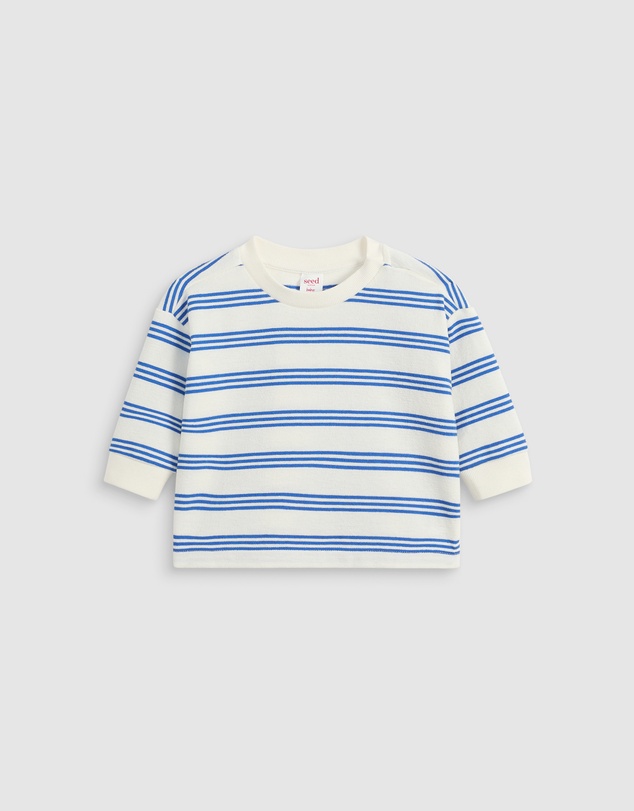 Seed Heritage - Textured Stripe Sweat
