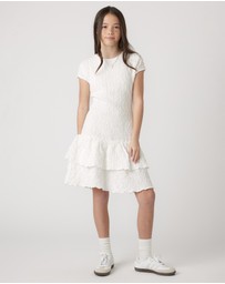 Decjuba Kids - Alessia Textured Mini Dress - Teens