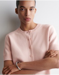COS - Merino Wool Short-Sleeved Cardigan