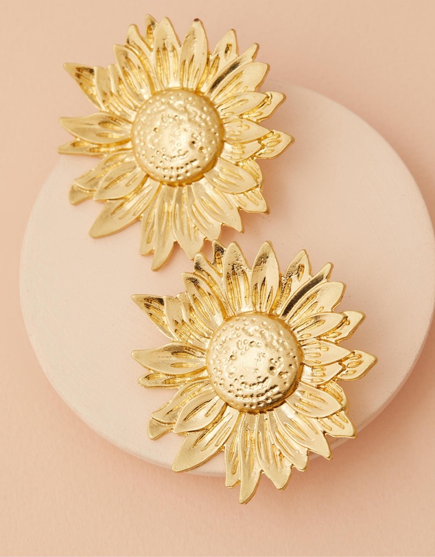 Native Sol - Follow The Sun - Sunflower Earring Studs