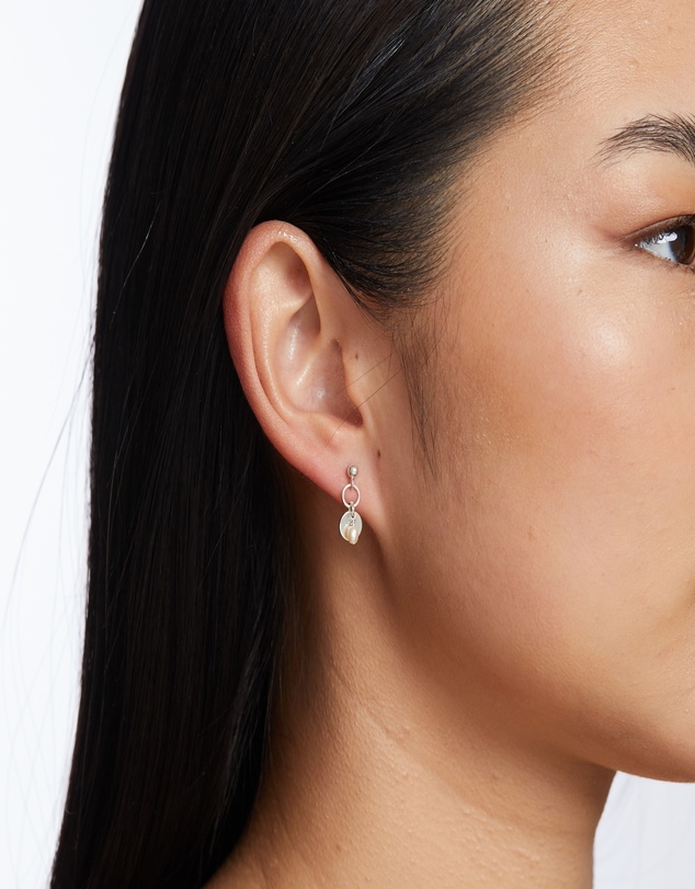 Alana Maria - Sia Freshwater Pearl Earrings - Silver