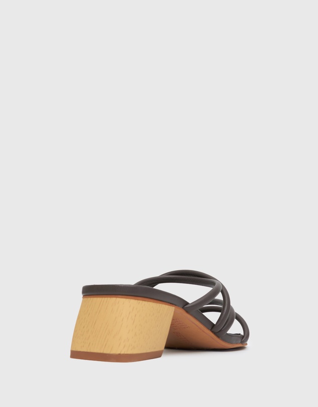 Betts - Hallie Low Wooden Block Heel Mules
