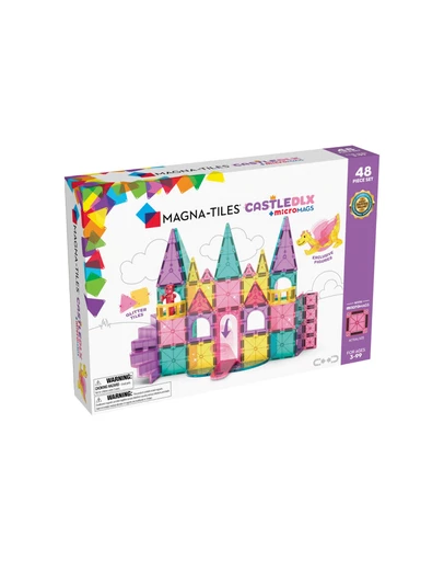 Magna-Tiles - MAGNA-TILES - Castle DLX + microMAGS - 48 Piece Set
