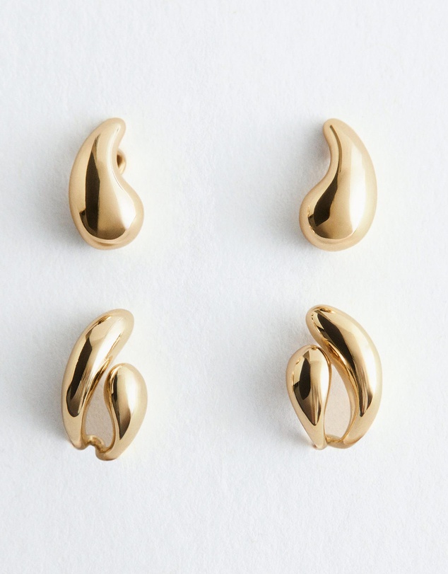 & Other Stories - Dome Earrings Set