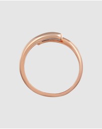 Elli Jewelry - Ring Open Design 925 Sterling Silver Rosegold
