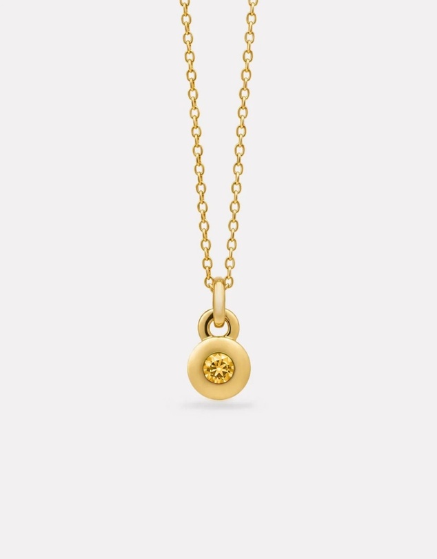 Najo - November Gold & Citrine Birthstone Necklace