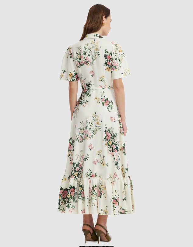 LEO LIN - Becca Short Sleeve Midi Dress