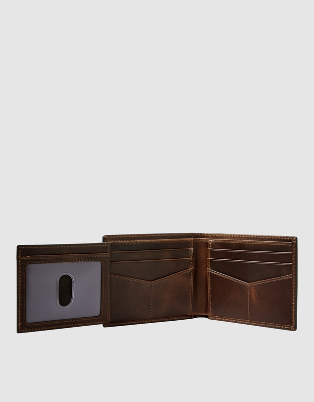 Fossil - Dark Brown Wallet Belt Gift Set
